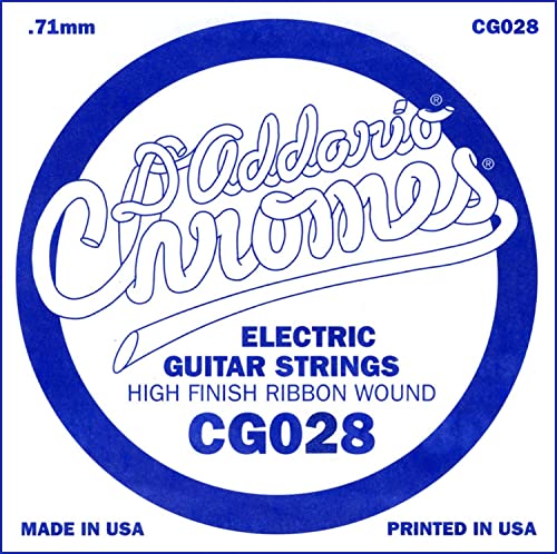 D'Addario ダダリオ エレキギター用バラ弦 フラットワウンド .028 CG028 5本セット 【国内正規品】