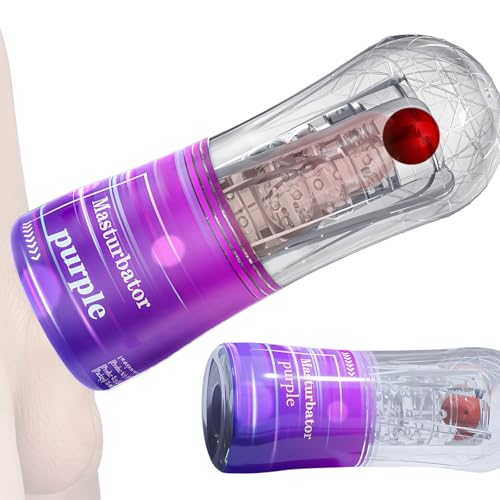 Masterbuters Men Pussy Footing for Man Machine Silicone Pocket Puzzy Realistic Masterburbatar Hands Free Adult Toys Mastusbar Male Masturebastor for Men Underwear (Purple)