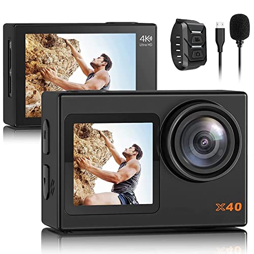 アクションカメラ4K / 30FPS campark x40 Campark X40 4K30FPS Waterproof Action Camera with External Mic, 2