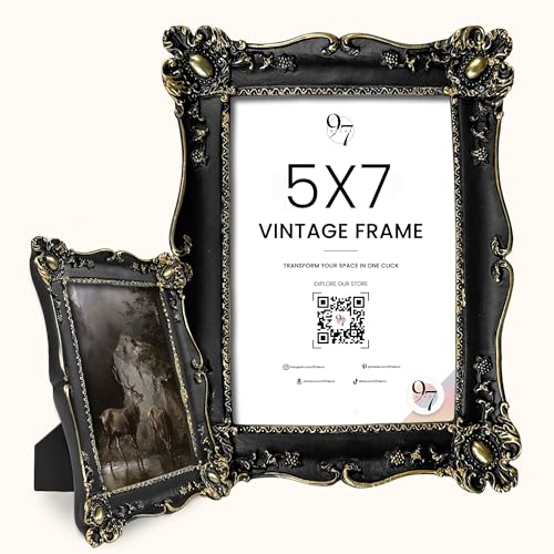 97 Decor Black Vintage Picture Frames 5x7 - Gothic Picture