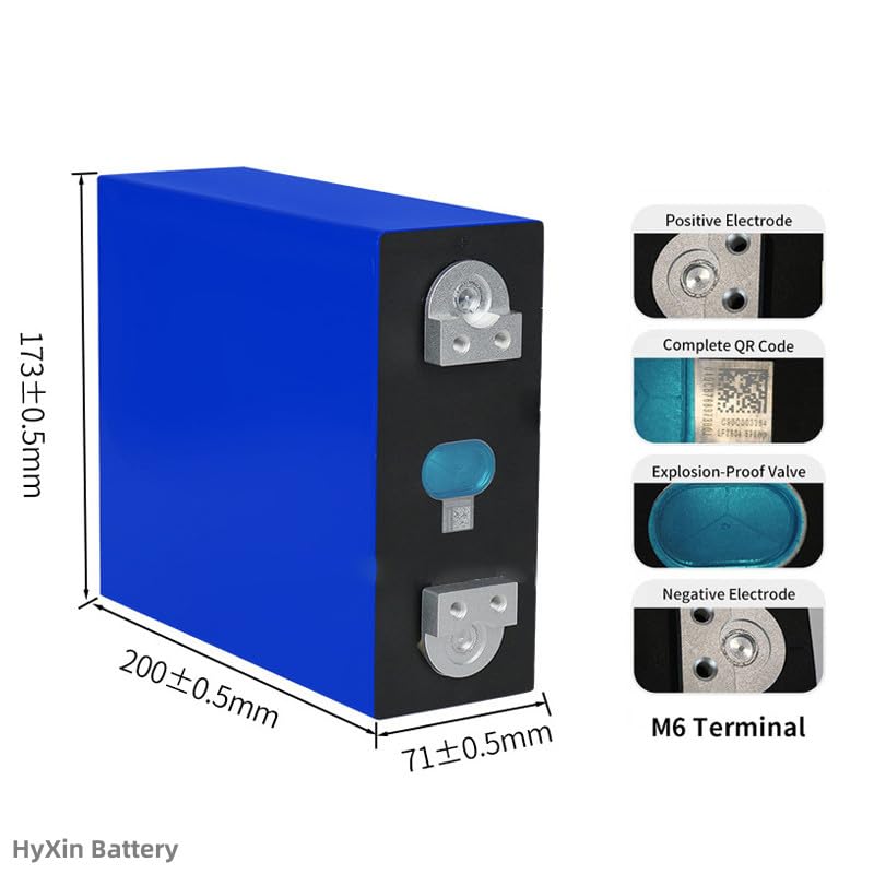 Image of Prismatic Cells 3.2V, 314Ah, for DIY LiFePO4 Battery Pack Making 12V, 314Ah [4 Piece], EVE A-Grade 6000+ Duty Cycle,IR-0.25 Milli Ohms BIS Approved, for Solar, Inverter, UPS, EV.
