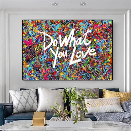 Cadeau 60x90cm de peinture sur toile inspirante pour amateurs de mode et street art