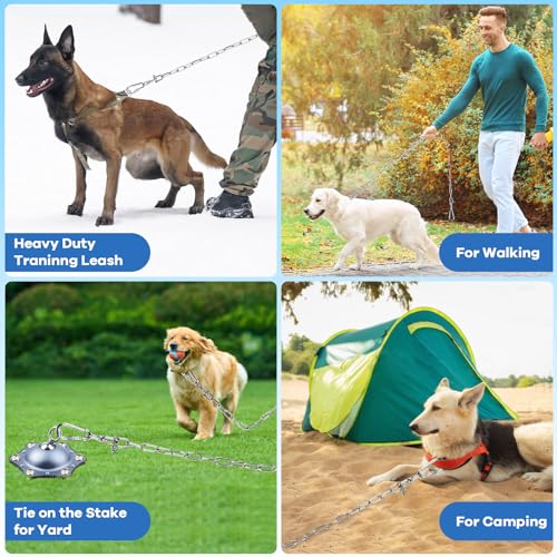 Satisfactorily Correntes de coleira para cães de aço inoxidável 304 elos de corrente de metal de 4,5