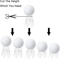 Vista 4 de Tees de golf de plástico, tees de simulador de golf para el hogar, tees de golf para exteriores e interiores, simulador de práctica y entrenamiento
