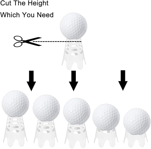 Miniatura 4 de Camisetas de golf de plástico, 20 camisetas de simulador de golf para el hogar, camisetas de golf para interiores y exteriores, entrenamiento de