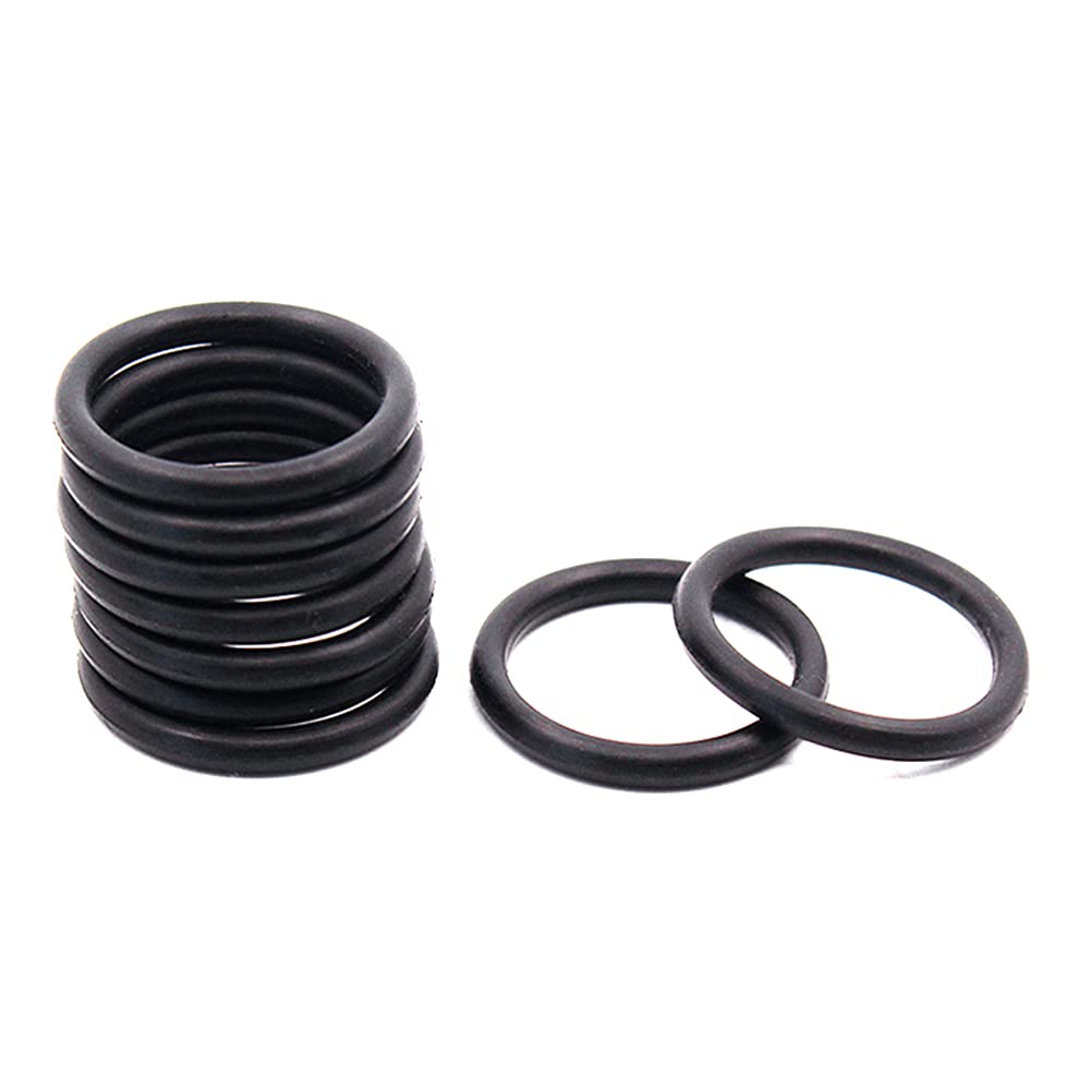 joints de joint en caoutchouc, 150 pièces anneau en caoutchouc noir NBR joint torique d'étanchéité CS1.8mm épaisseur, 14.8 × 11.2 × 1.8mm(12.6x9x1.8mm)