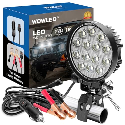 LED Boat Spotlight with Clamp, 12V Marine Work Light