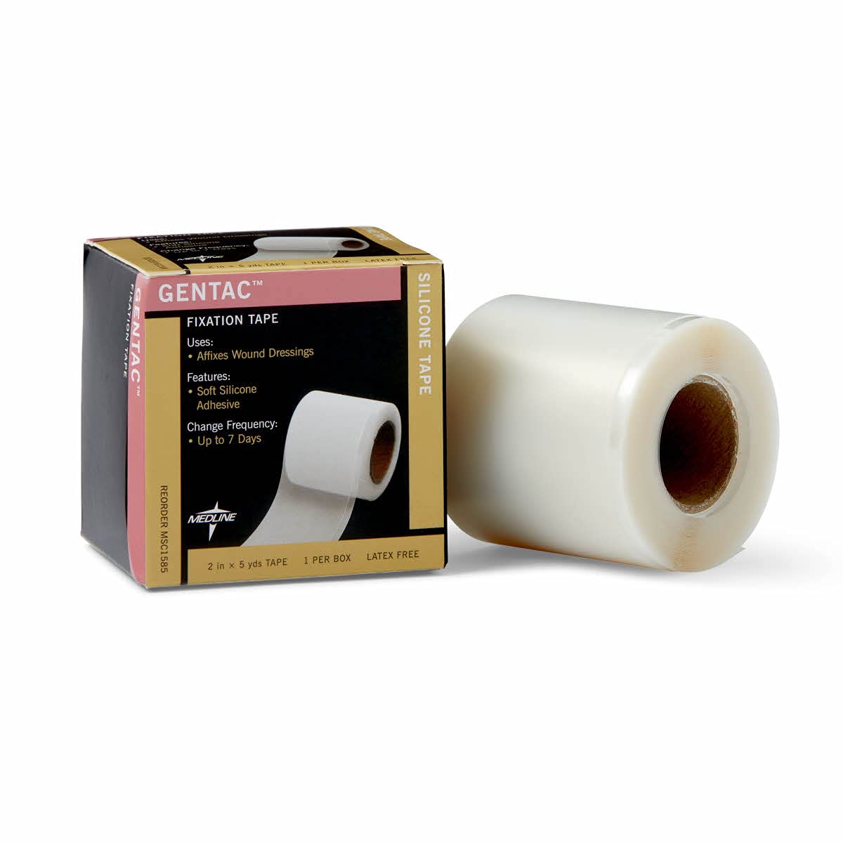 Medline MSC1585H Gentac Dressing Tapes, 2" x 5 yds