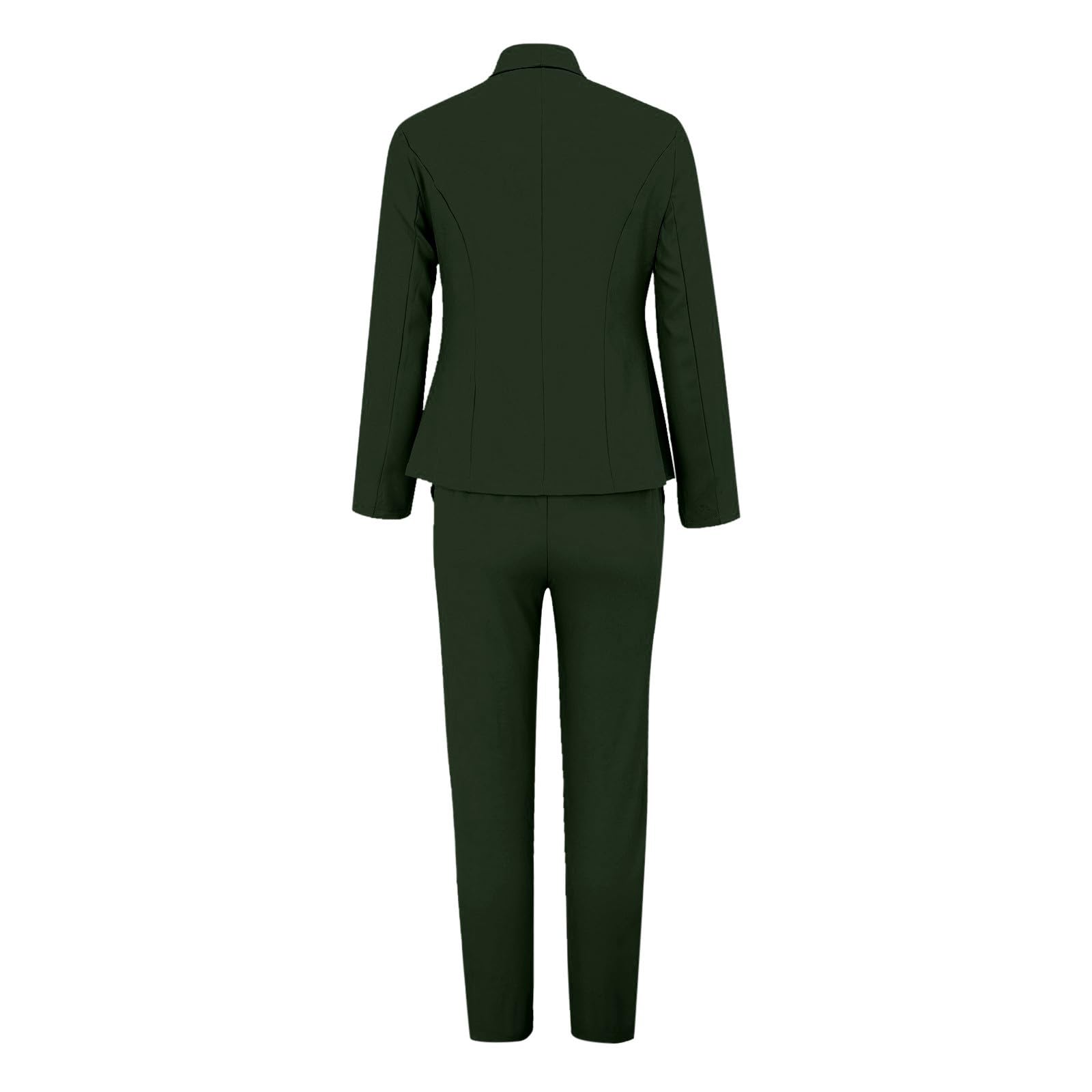 Hosenanzüge Damen hosenanzug damen sportlich Blazer 2-teilig Anzugjacke Karo Einfarbig Anzug Set Slimfit Festlich Damenanzug Freizeitmantel Business Mode Revers Mantel Sportlich Streetwear Elegant