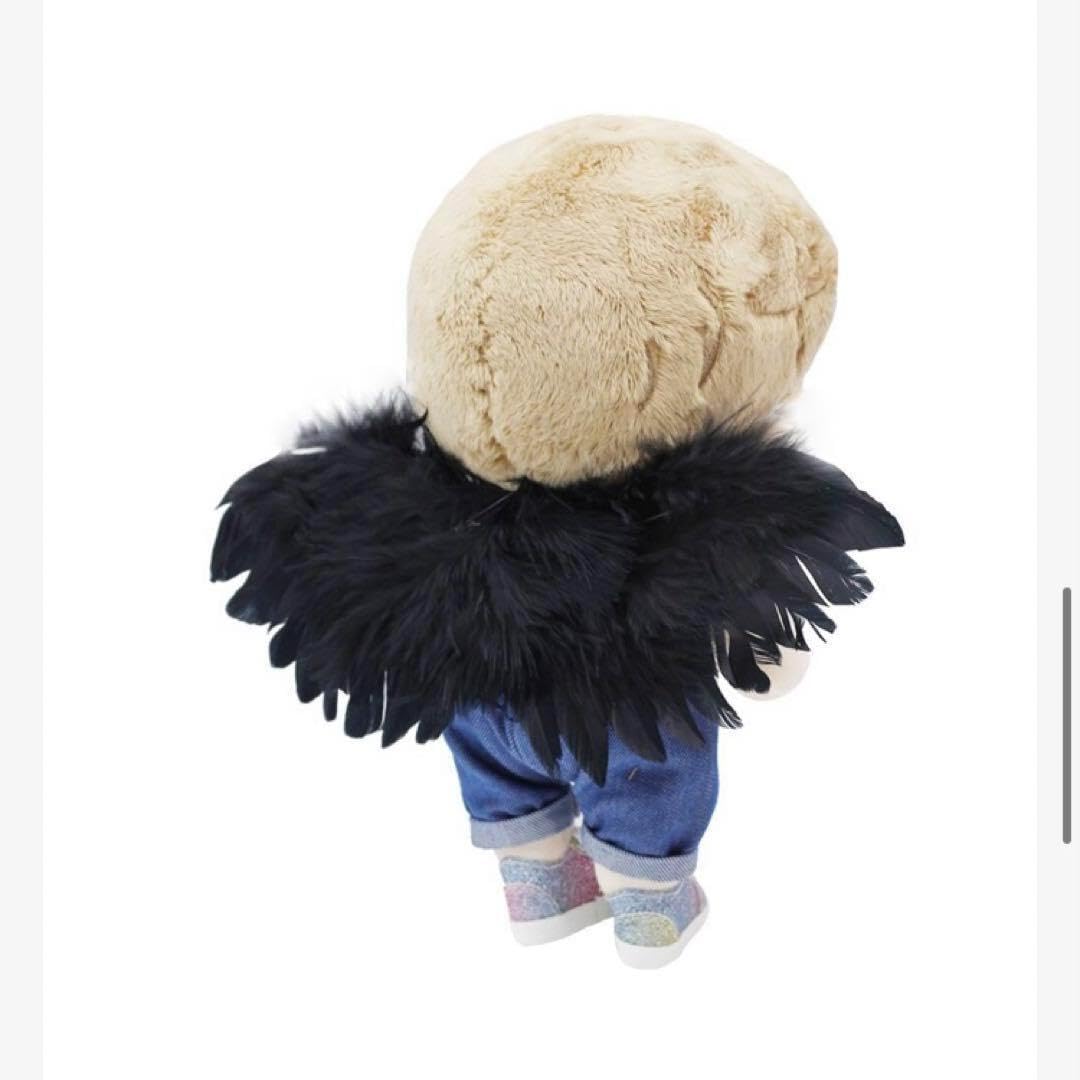 Amazon.co.jp: ぬいぐるみ ドール 羽 羽根 天使 ブラック 黒 : おもちゃ