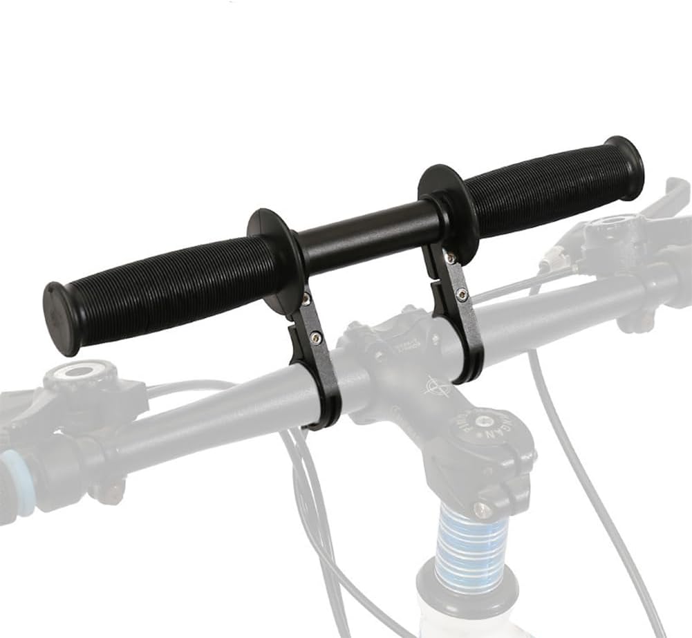2 PCS Outdoor Child Handlebar Grips Attachment Kids Travel Grips Portable Easy Fitting Removal for All Bicycles Black