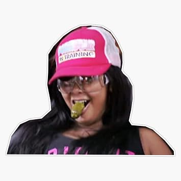 Snooki With Pickle In Mouth Vinyl Waterproof Sticker Decal Car Laptop Wall Window Bumper Sticker 5"