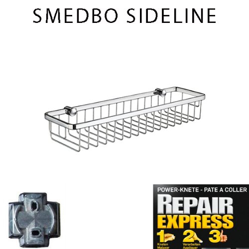 Preisvergleich Produktbild Smedbo Sideline Design Seifenkorb lang Art.DK2005 OHNE BOHREN. NUR KLEBEN