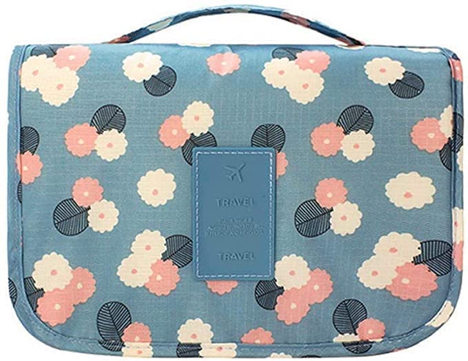 krupasadhya Hanging Travel Rolling Bag Cosmetic Make up Organizer Multifunction Portable Makeup Pouch for Women and Girls Waterproof Ladies Case Travelling Storage Bag(multidesign,Pack of 1) 3