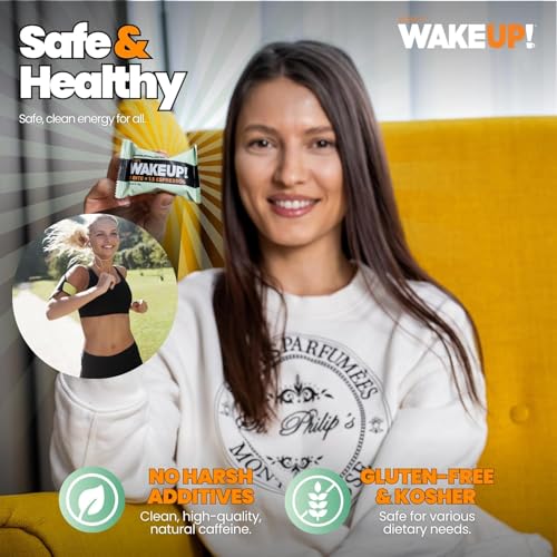 Image of WAKE UP! Mint Chocolate Caffeinated Protein Bites (1 Bite = 1.5 Espressos) 175mg Clean Caffeine for Energy, Focus & Happy Mornings Gluten-Free, Kosher Ingredients, Vegetarian, Free Energy 4 Pack (32 Bites)