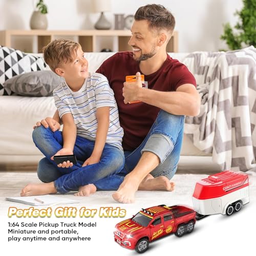 Image of 1:64 Scale Mini RC Car Remote Controlled Car from 3 4 5 6 Years 2.4GHz Mini RC Cars with Tractor and LED Light 3 Speed, Baby Cars Toy Gift