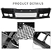 Front Bumper Body Kit & Insert Grille Assembly Fit For 1992-1998 BMW E36 3-Series M3 Style Replacement Front Bumper Cover Lip & Grill Kit Matte Black