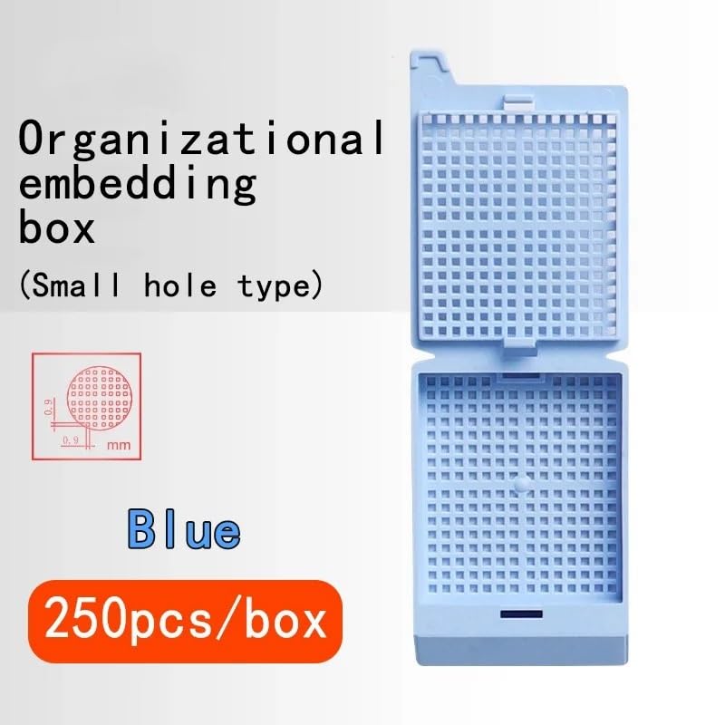 POM Embedding Box Organization Processing Inspection Sample Organization Plastic Fine Grid with Lid Color Easy to Break(Pink)
