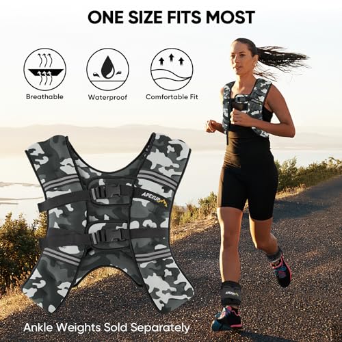 Image of APEXUP Weighted Vest Men Women, Weight Vest for Women Workout Equipment for Strength Training Running