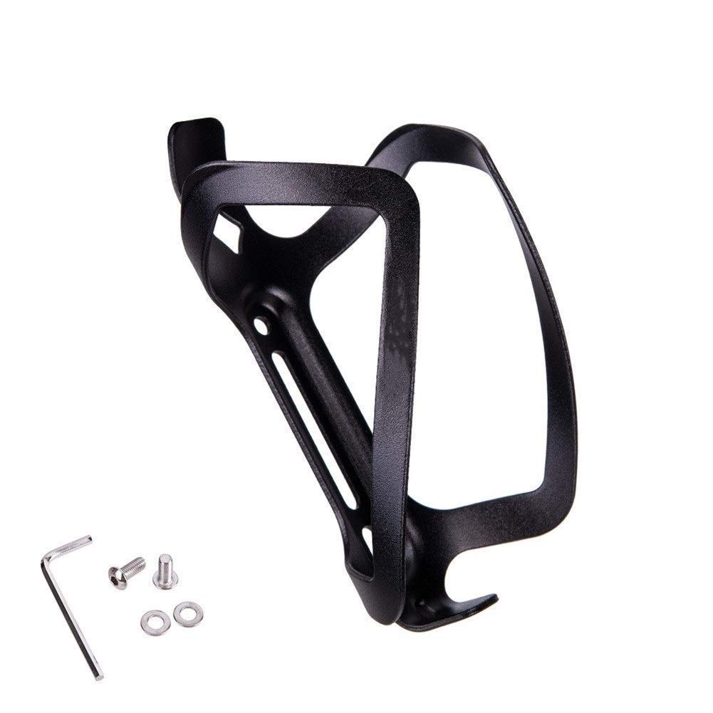 Adapter do koszyka na bidon Ultralight MTB Uchwyt na butelkę do roweru szosowego Stop aluminium Rower górski Uchwyt na bidon Rowerowe uchwyty na bidon Akcesoria rowerowe (czarny)