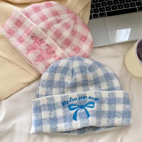 Bowknot Pattern Hat Shopping Accessory Hat Eye Catching Fashion Knitted Hats Black3