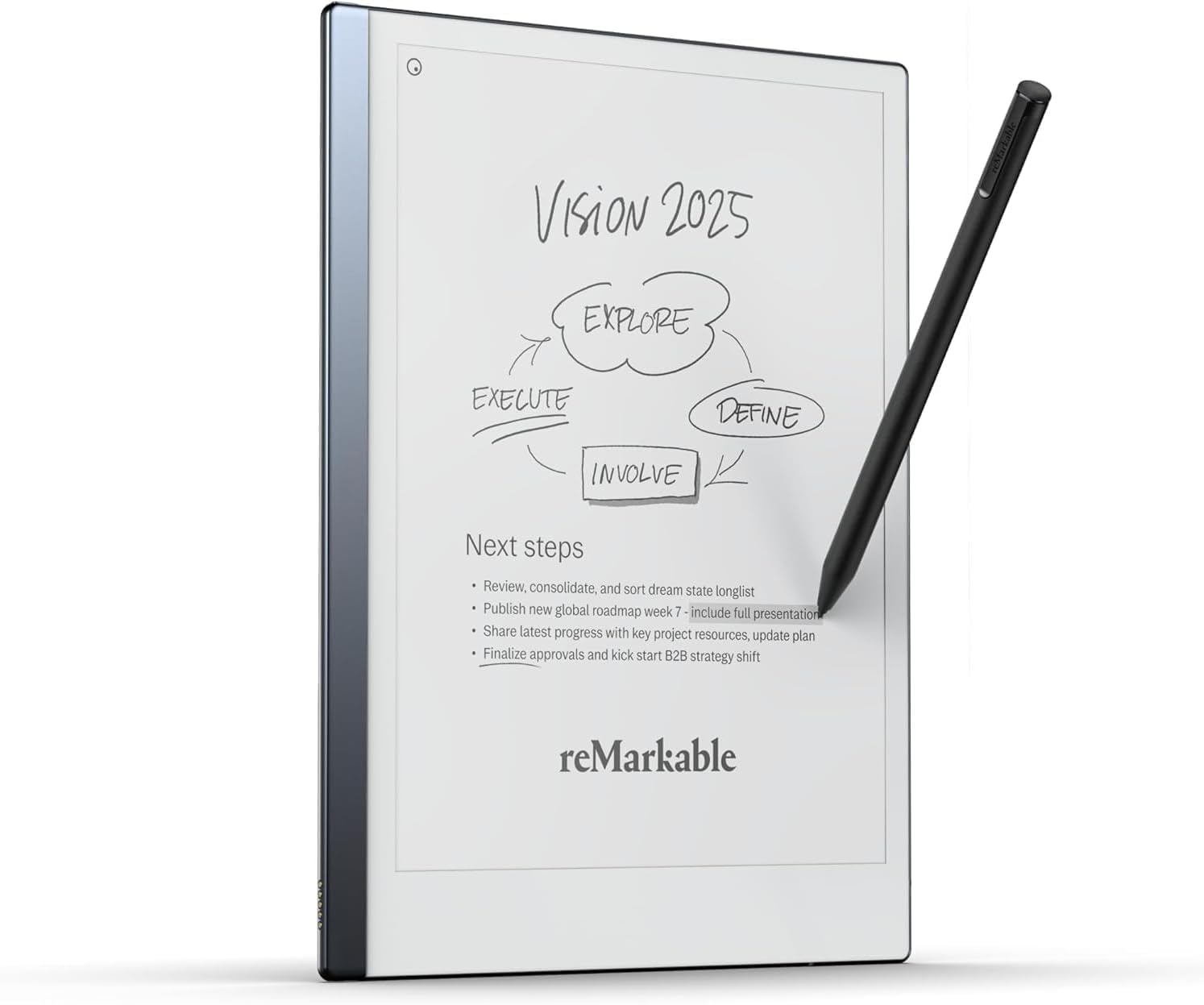 reMarkable 2 Notetaking Tablet, 10.3” Digital Paper Display, Pen with Eraser Included, USB-A to C Cable, Wi-Fi, Linux (Renewed) reMarkable 2 Notetaking Tablet, 10.3” Digital Paper Display, Pen with Eraser Included, USB-A to C Cable, Wi-Fi, Linux (Renewed)