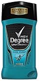 Degree Adrenaline Series Anti-Perspirant and Deodorant Invisible Solid for Men, Cool Rush, 2.7 Ounce