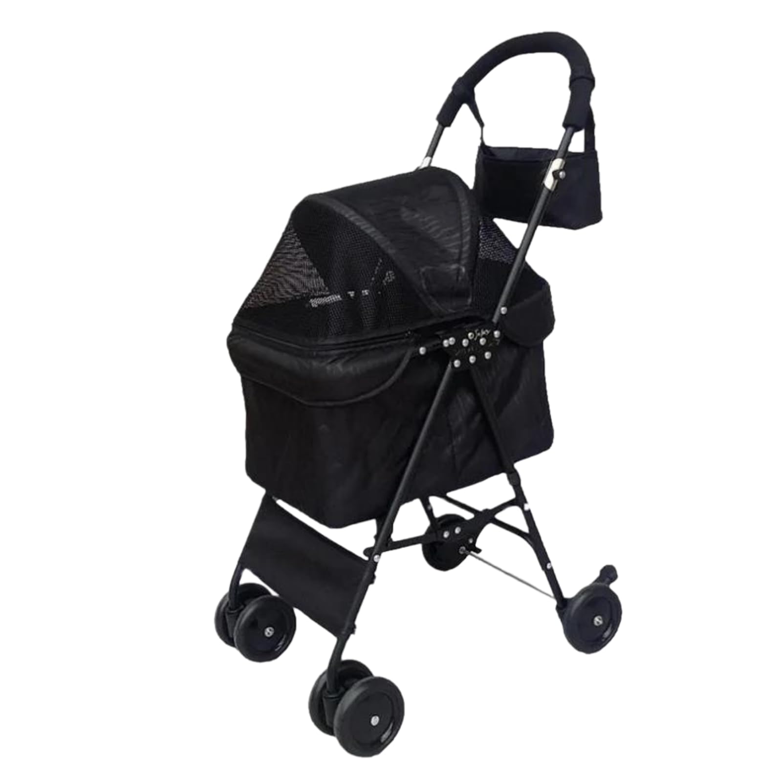 Carrito de mascotas plegable para evitar el cansancio en paseos largos y visitas al veterinario