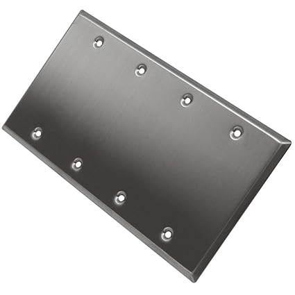 SA-PLATE14 Stainless Steel Blank Gang Wall Plate
