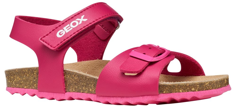 Geox J Adriel Girl C Sandal, DK Fuchsia, 35 EU