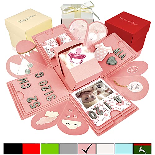 Explosionsbox Happy Box Überraschungsbox aus hochwertigem Papier