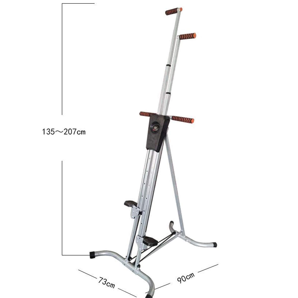 Vertical Climber Machine Multifunzione Fitness Stepper Home Gym Esercizio Bicicletta da Arrampicata Verticale Pieghevole per Allenamento a intervalli ad Alta intensità