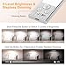 Gritin 10.2inch Under Cabinet Lighting Rechargeable 2 Pack- 3 Color Temps&5 Level Brightness, Super Bright, 4 Modes, Motion Sensor, Long Lasting - Easy Installation Magnetic Under Closet Lights