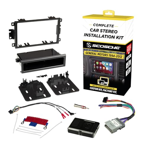 Support autoradio Double DIN SCOSCHE GMT0312DDCS interface câblage General Motors 2003-2012