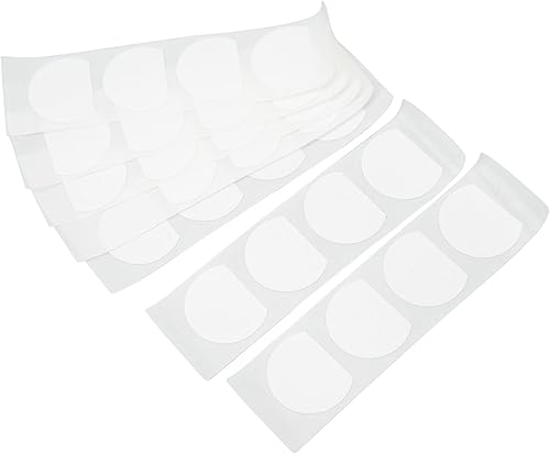 Miniatura 5 de Cinta adhesiva de doble cara para ropa, protección de privacidad, 50 hojas de cinta adhesiva de cuerpo semicírculo, PET a prueba de sudor para