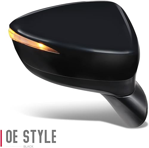 Miniatura 4 de DNA Motoring OEM-MR-MA1321215 Espejo retrovisor plegable calefactado con ajuste de potencia lateral derecho con señal de giro compatible con Mazda