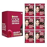 Garnier Color Sensation Color Retouch, Demi Permanent Hair Dye for Roots and Lengths with 100% Gray Coverage, Brown Hair Dye 5.0, Pack of 6