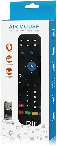 Miniatura 6 de Rii MX3 Multifunción 2.4G Fly Mouse Mini teclado inalámbrico y control remoto infrarrojo y 3-giroscopio + 3 Gsensor para Google Android TVBox, IPTV,