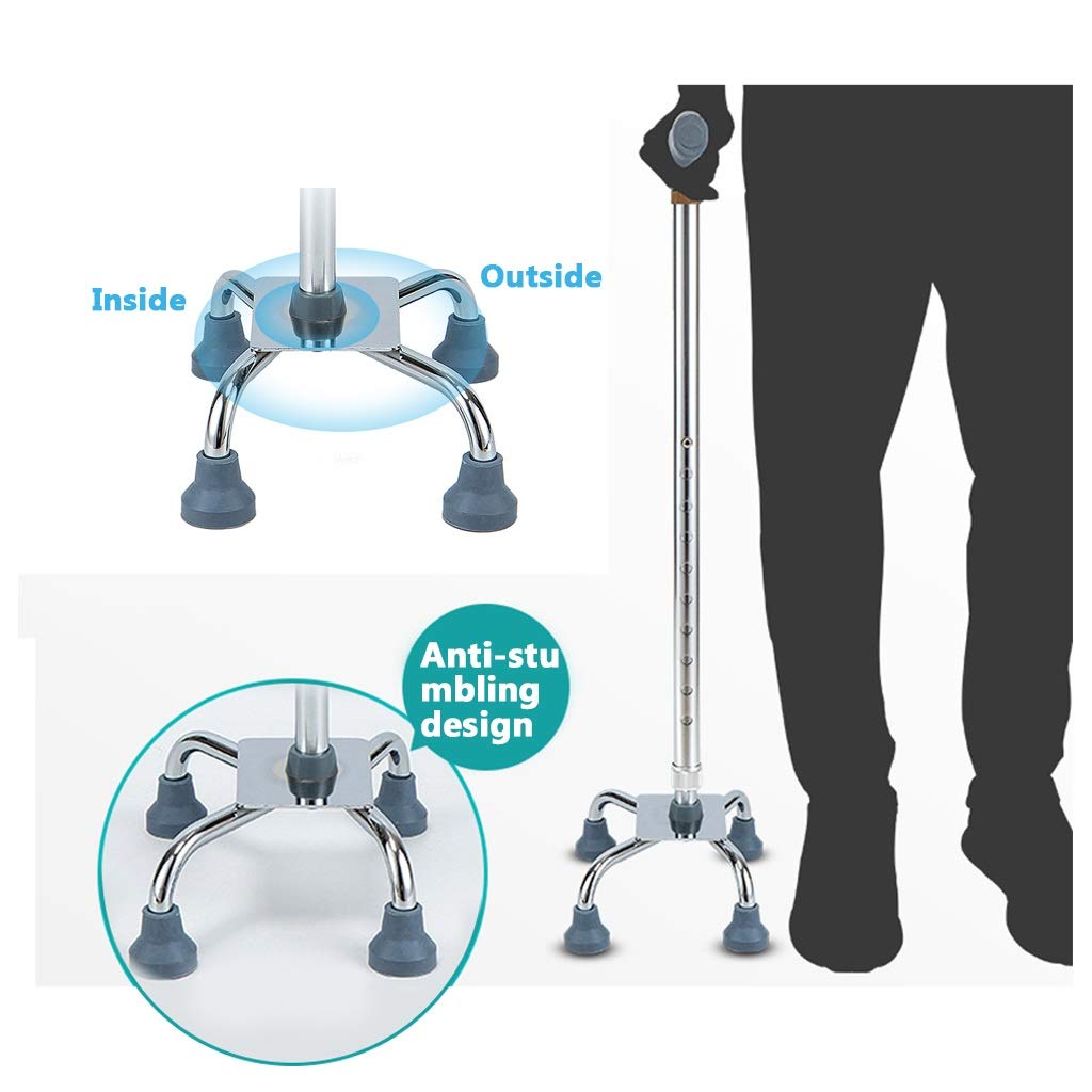 YXCKG Bastón para Caminar para Hombres Y Mujeres, Bastón De Paseo De Altura Ajustable 66-89 Cm, Ligero Bastón, Adecuado para Ancianos, Padres, Pacientes Ortopédicos.