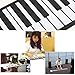 Lujex 61 Keys Roll Up Piano Upgraded Portable Rechargeable Electronic Hand Roll Piano with Environmental Silicone Piano Keyboard for Beginners