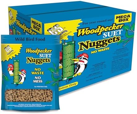 C&S Wild Bird Woodpecker Suet Nuggets Mega Box, 8 Pounds
