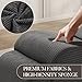Yoga Chair Lounge, Ergonomic Chaise Lounge Chair with Side Pocket, Headrest, Waist Pad, Ottoman, Perfect for Stretching, Massage, and Relaxation, Used in Living Room, Bedroom