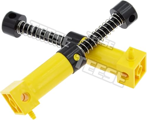 Miniatura 3 de TEESE Kits neumáticos de 21 piezas compatibles con piezas Lego-Technic, Varilla de presión de pistón, bomba de aire, cilindro-manguera, piezas de