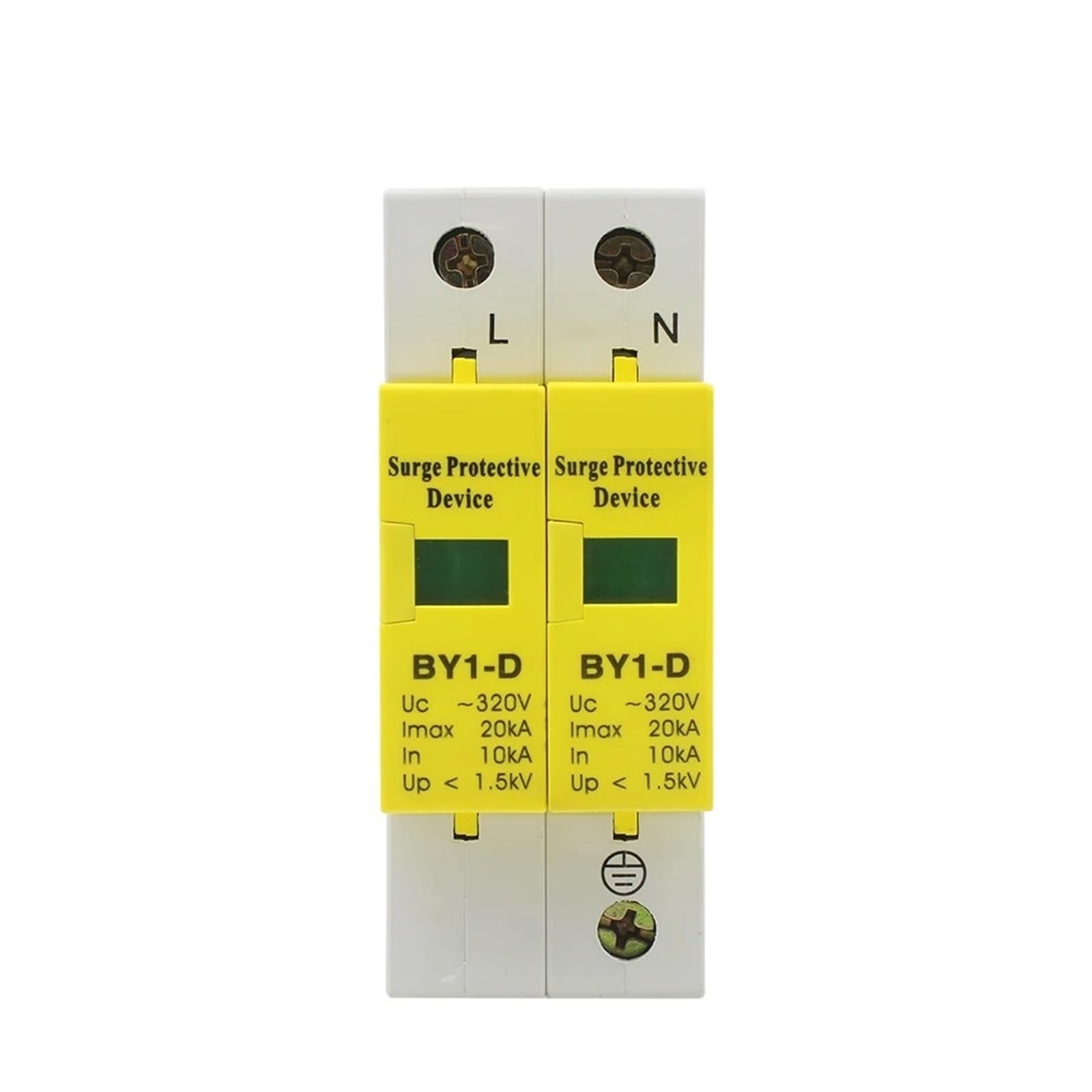 BY1-D AC SPD 10KA-20KA Budynek 1P + N Dom ~ 320 V UL Sprzęt do ograniczników przepięć niskiego napięcia