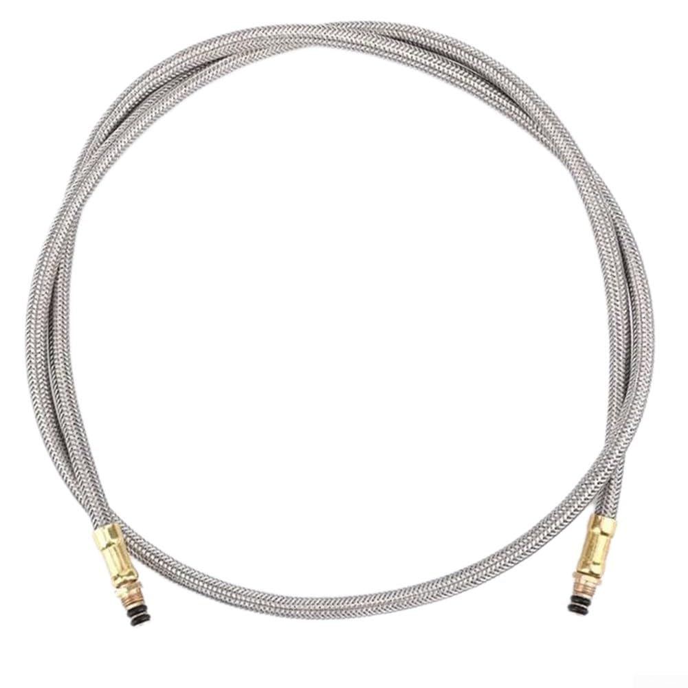 Stove Hose Adapter, Stainless Steel Outdoor Camping Stove Extension Tube Hose Gas Tank Braided Tubes for Picnics, Outdoor Cooking(62cm)