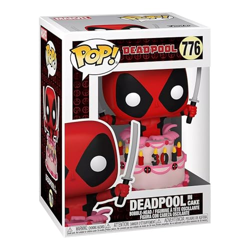 Figurine Funko Pop! Marvel : Deadpool in Cake ? Tete oscillante 776 Neuf - vue 9