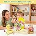 ZHYLLO DIY Flower Bouquet Kit, Crafts for Kids Ages 4-6-8, Fabric Flower Bouquets Toys, Arts and Crafts Flower Making Kit for Kids, Creative Christmas Birthday Gift for 4 5 6 7 8 9 10 Year Old Girls