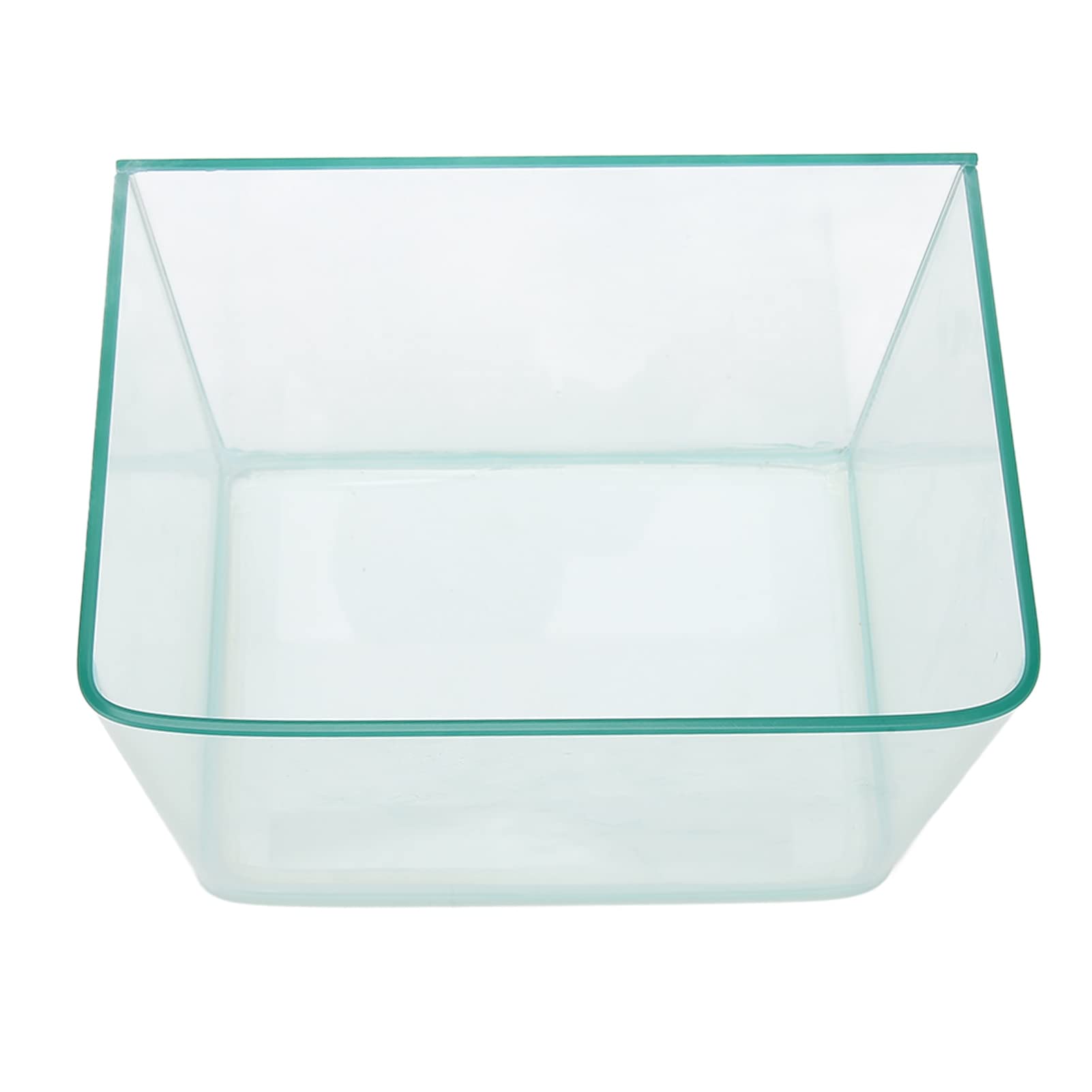 flexman Tanque de Peces de Acuario de Vidrio, Tanque de Acuario de Esquina Curva Sin Borde, Tanque de Peces Transparente y Duradero para el Hogar, Sala de Estar, Balcón, Escritorio (pequeño)