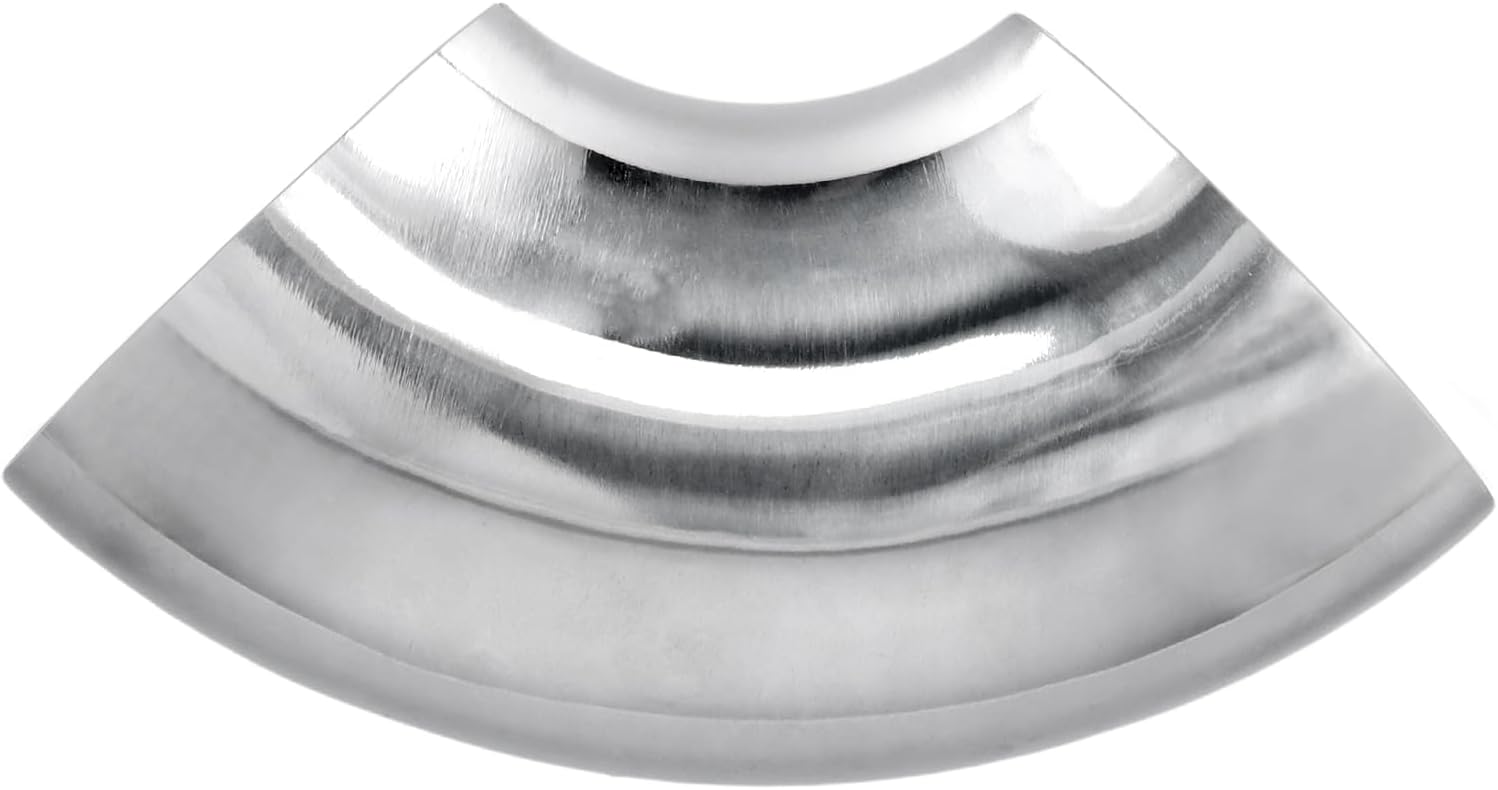 4PCS 304 Stainless Steel 3 Inches Mandrel Bend Elbow, 90 Degree Thickness 0.08 Inch/2mm Exhaust Elbow Pipe for Car Modified Exhaust, Exhaust System