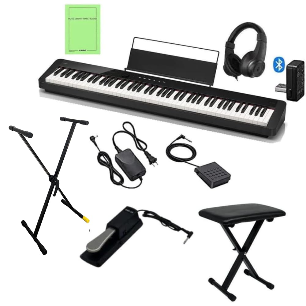【受渡者決定済】電子ピアノ　カシオ　プリヴィア　PX-S1100 美品　椅子付き カシオデジタルピアノ プリヴィア(Privia・プリビア）PX-S1100-BK